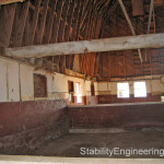2, Historic Barn interior prior to restoration